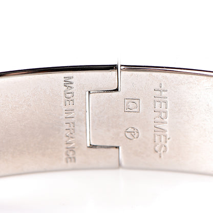 Hermes Enamel Narrow Clic Clac H Bracelet PM Bois De Rose 4 of 5