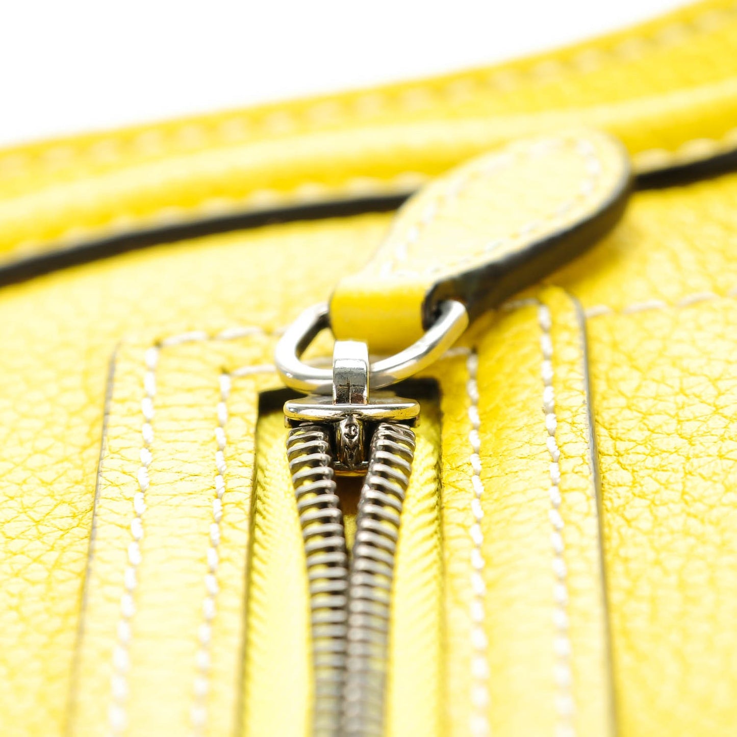 Drummed Calfskin Nano Luggage Citron