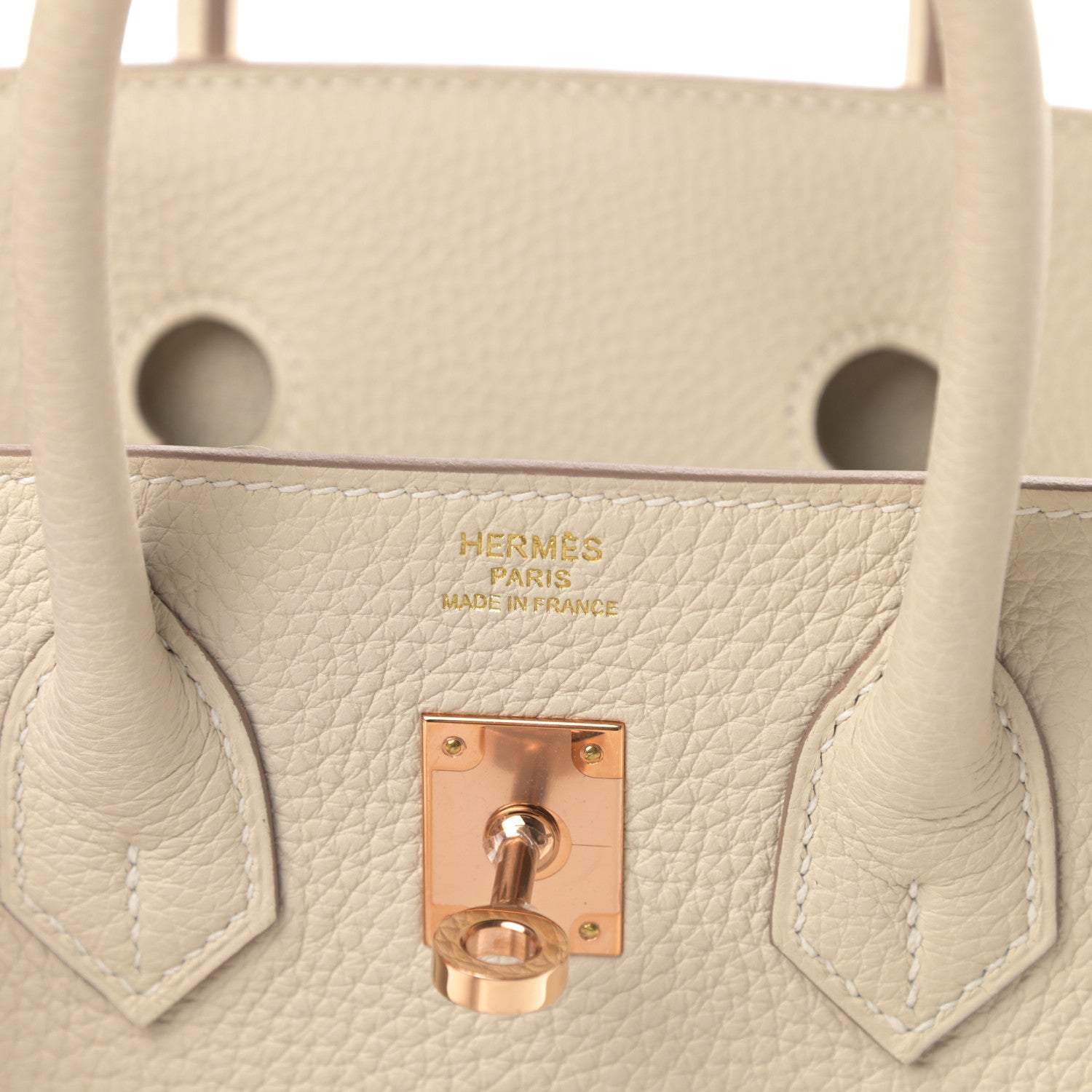 Hermes Togo Birkin 25 Craie 6 of 13