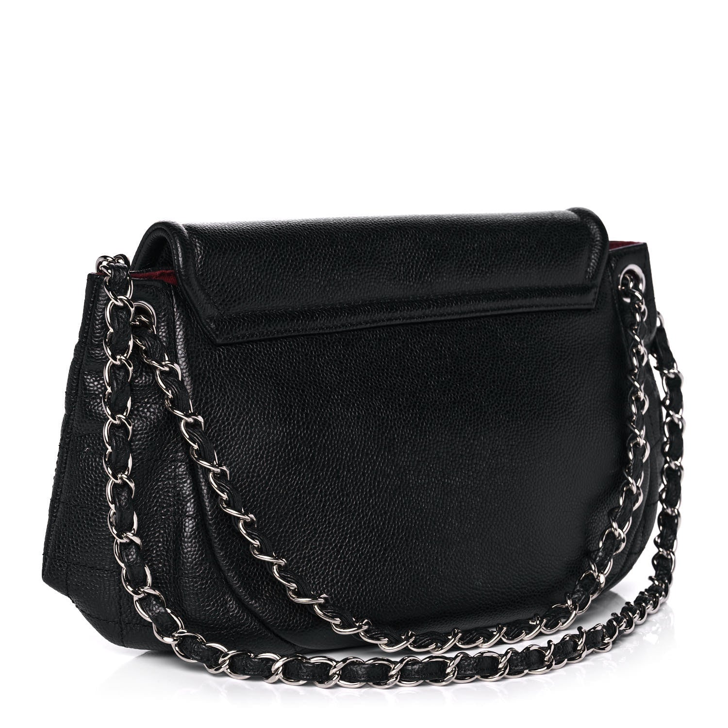 Chanel Caviar Half Moon Large Flap Black 3 of 12