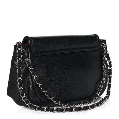 Chanel Caviar Half Moon Large Flap Black 3 of 12