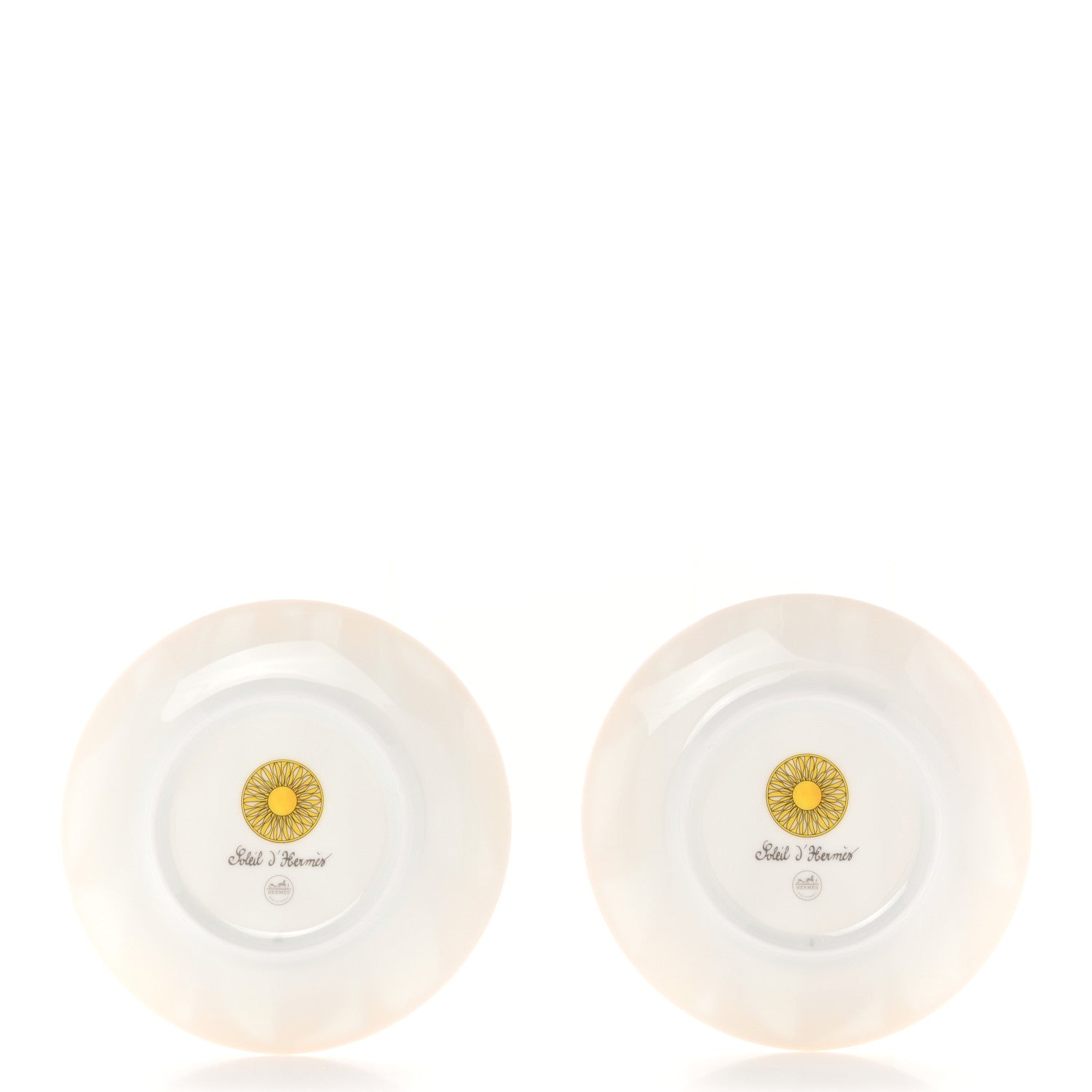 Hermes Porcelain Soleil d'Hermes Bread and Butter Plate Set of 2 3 of 7