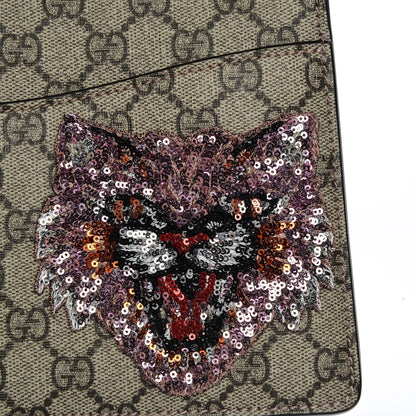 Gucci GG Supreme Monogram Embroidered Small Dionysus Shoulder Bag Purple 7 of 7