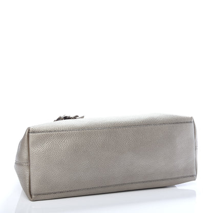 Gucci Metallic Pebbled Calfskin Medium Soho Chain Shoulder Bag Golden Beige 4 of 10