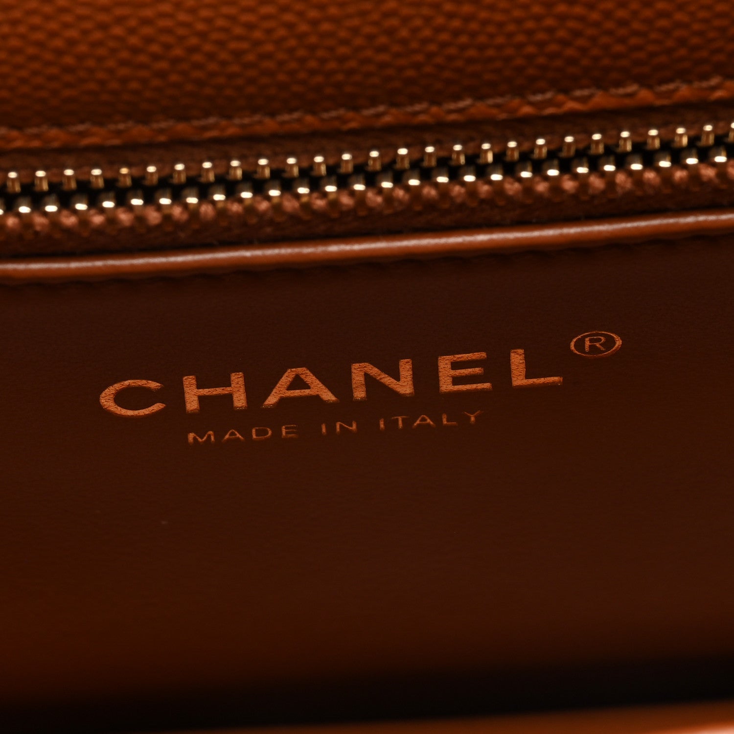 Chanel Caviar Quilted Small Chain Frame Flap Light Brown 6 of 10