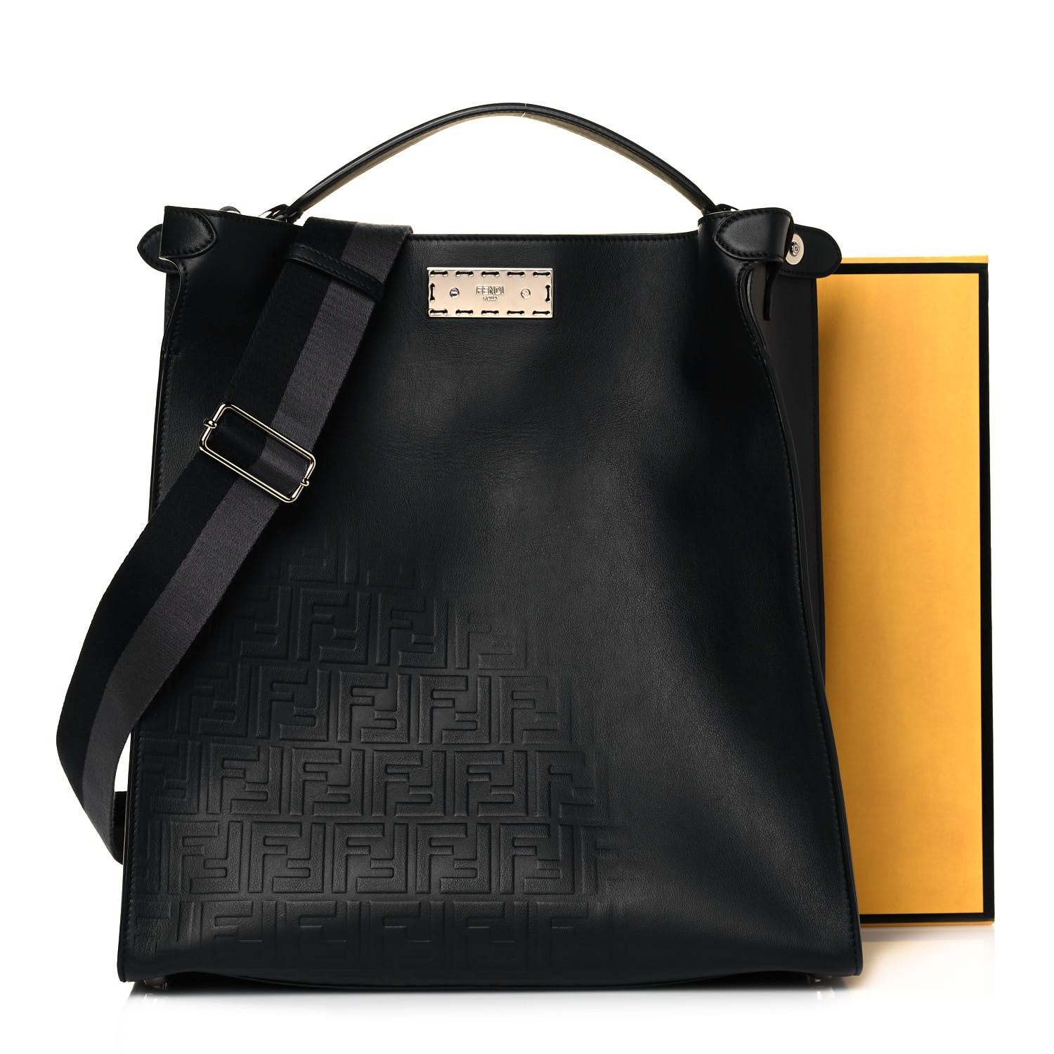 Fendi Vitello Grace FF Gradient Embossed Peekaboo X-Lite Fit Black 14 of 14