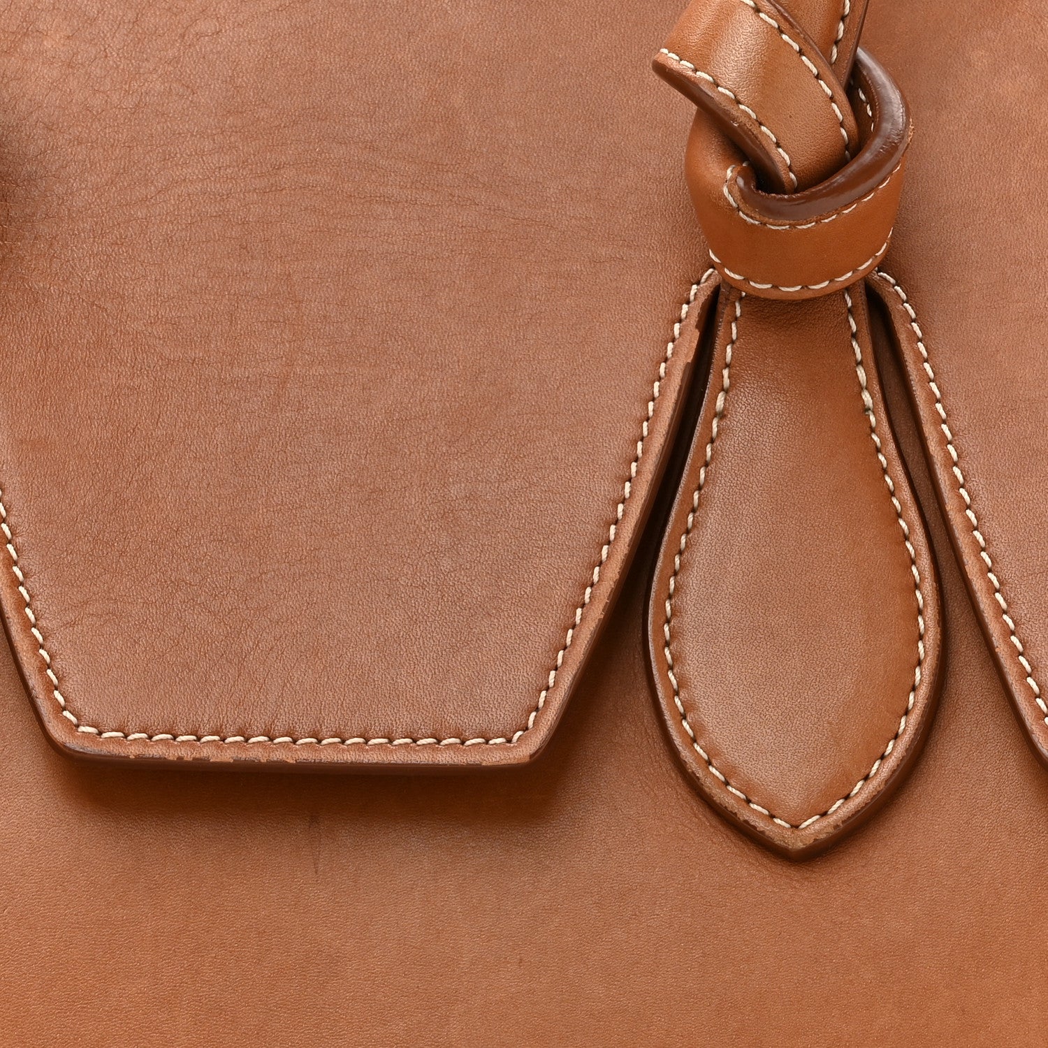Celine Natural Calfskin Mini Tie Knot Tote Tan 7 of 19