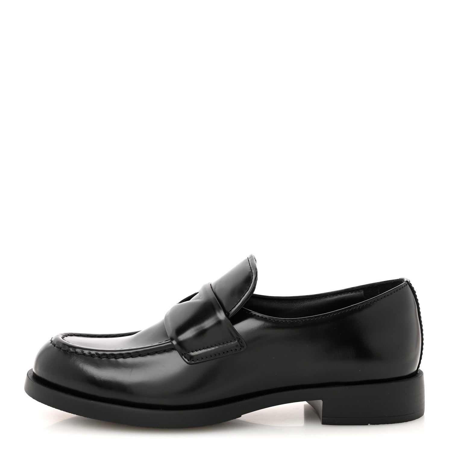 Prada Spazzolato Loafers 40 Black 1 of 11