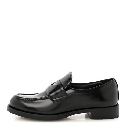 Prada Spazzolato Loafers 40 Black 1 of 11