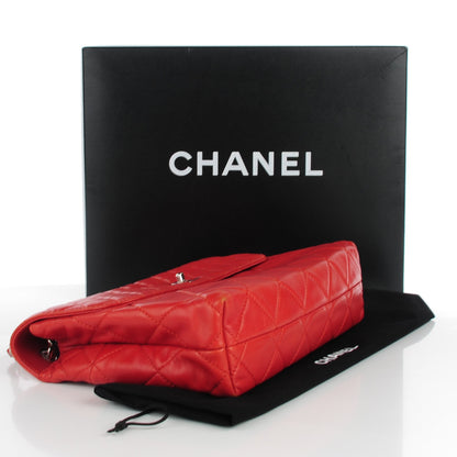 Chanel Calfskin Quilted In The Business Flap Red 4 of 8