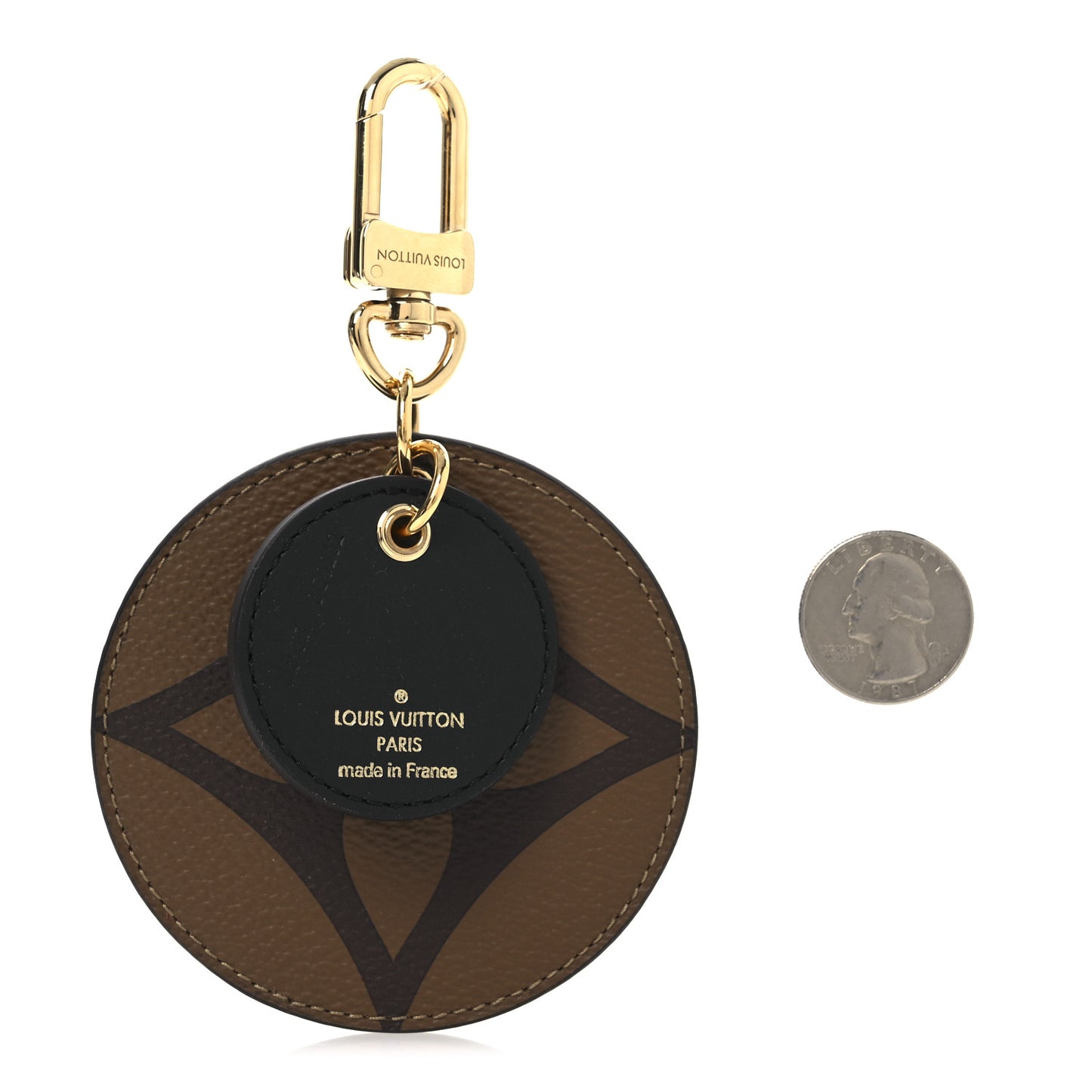 Monogram Reverse Key Holder Bag Charm