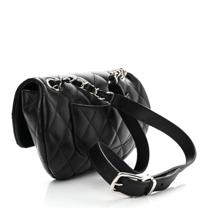 Chanel Calfskin Quilted CC Uniform Flap Belt Bag Black 3 of 11