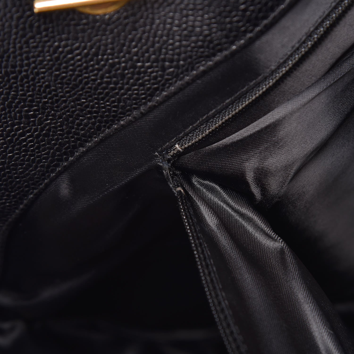 Chanel Caviar Large CC Shoulder Bag Black 8 of 13