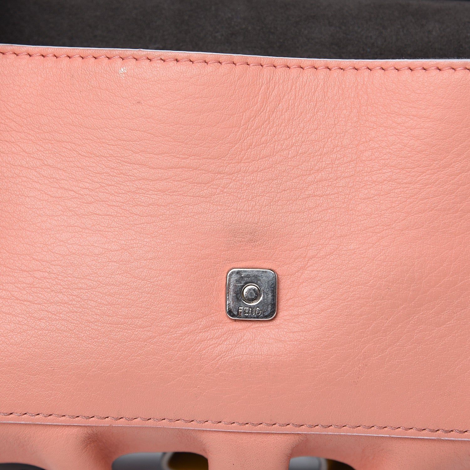 Fendi Vitello Dolce Waves Tri-Color Micro Double Baguette Blue Notte Chantilly 10 of 14