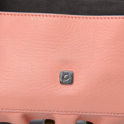 Fendi Vitello Dolce Waves Tri-Color Micro Double Baguette Blue Notte Chantilly 10 of 14