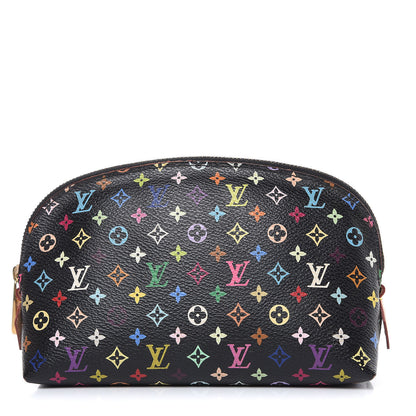 Louis Vuitton Monogram Multicolor Cosmetic Pouch Black Grenade 1 of 12