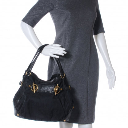 Gucci Monogram Medium Jockey Tote Black 2 of 7