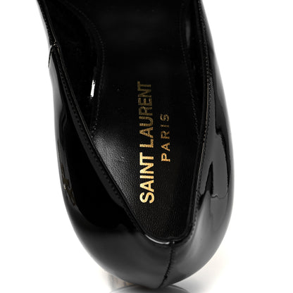 Saint Laurent Patent Opyum 110 Pumps 38 Black Gold 7 of 10