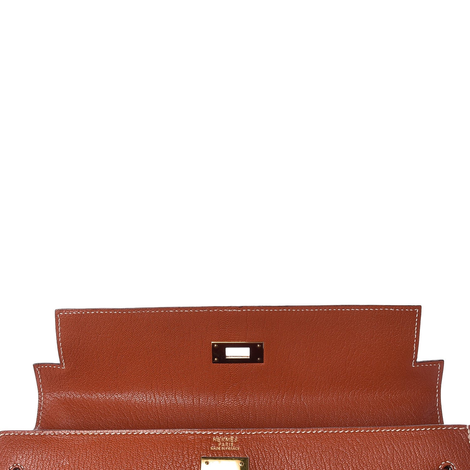 Hermes Chevre De Coromandel Kelly Sellier 32 Brique 15 of 36