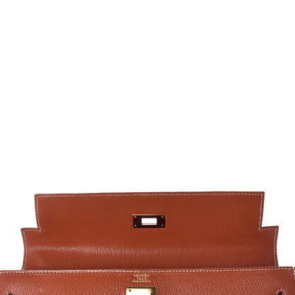 Hermes Chevre De Coromandel Kelly Sellier 32 Brique 15 of 36