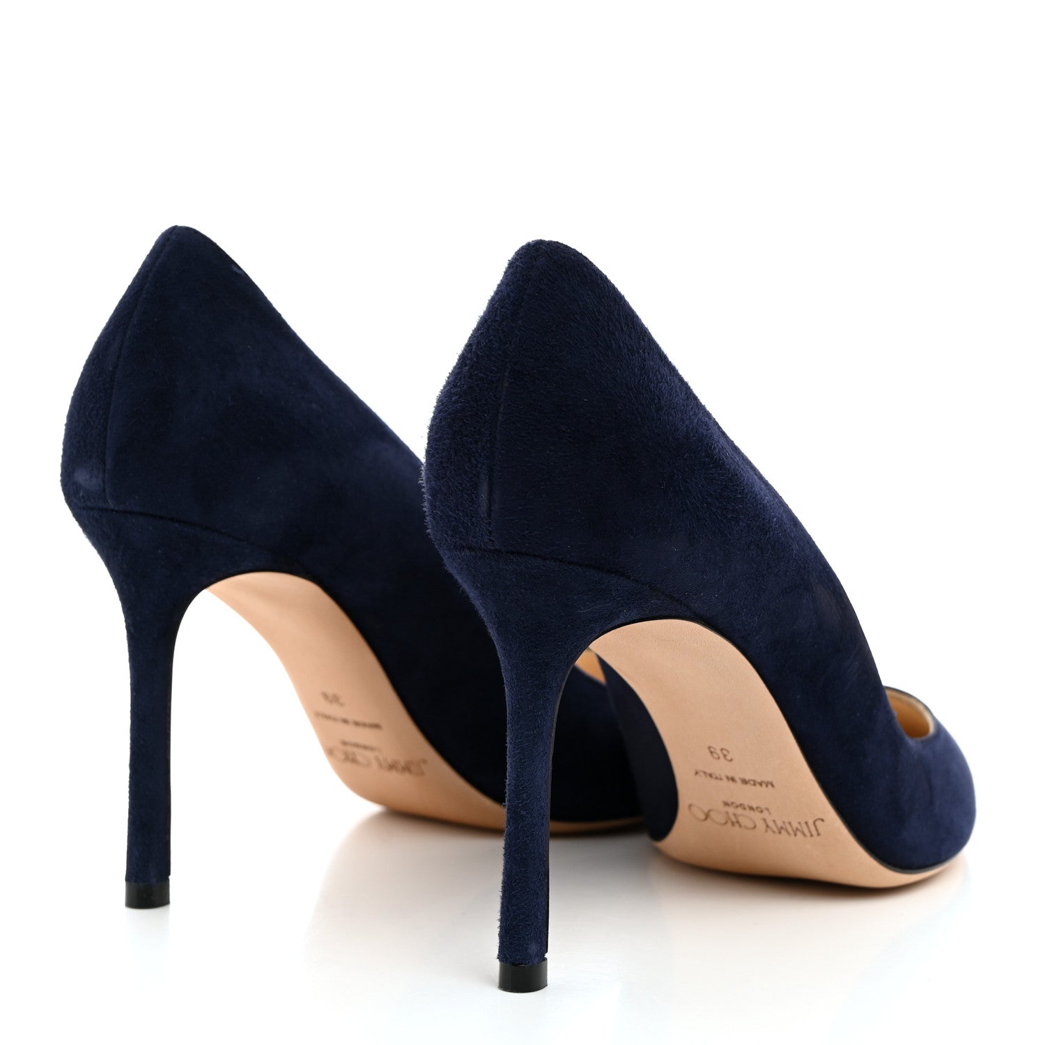 Jimmy Choo Suede Romy 100 Pumps 39 Dark Blue 4 of 7
