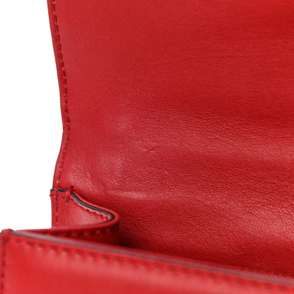 Valentino Garavani Vitello Medium Glam Lock Rockstud Flap Red 15 of 21