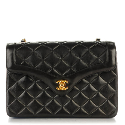 Chanel Lambskin Quilted Small Single Flap Black 1 of 8