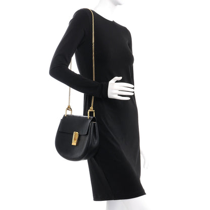 Chloe Grained Lambskin Drew Shoulder Bag Black 2 of 7