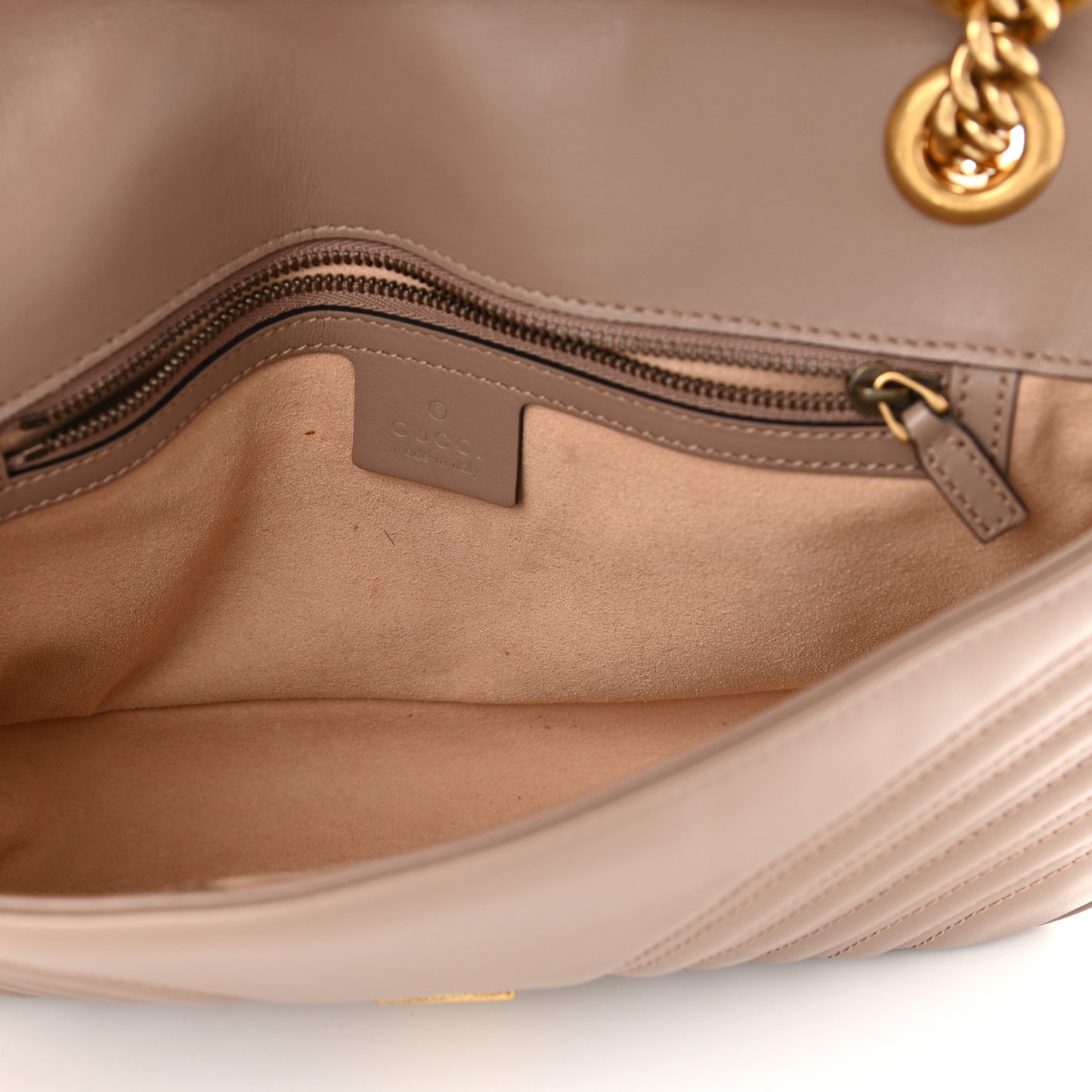 Calfskin Matelasse Small GG Marmont Shoulder Bag Porcelain Rose