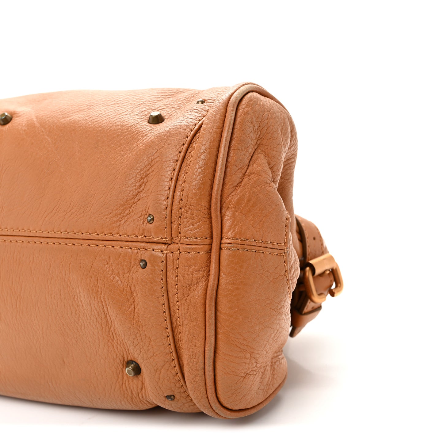 Calfskin Medium Paddington Satchel Tan