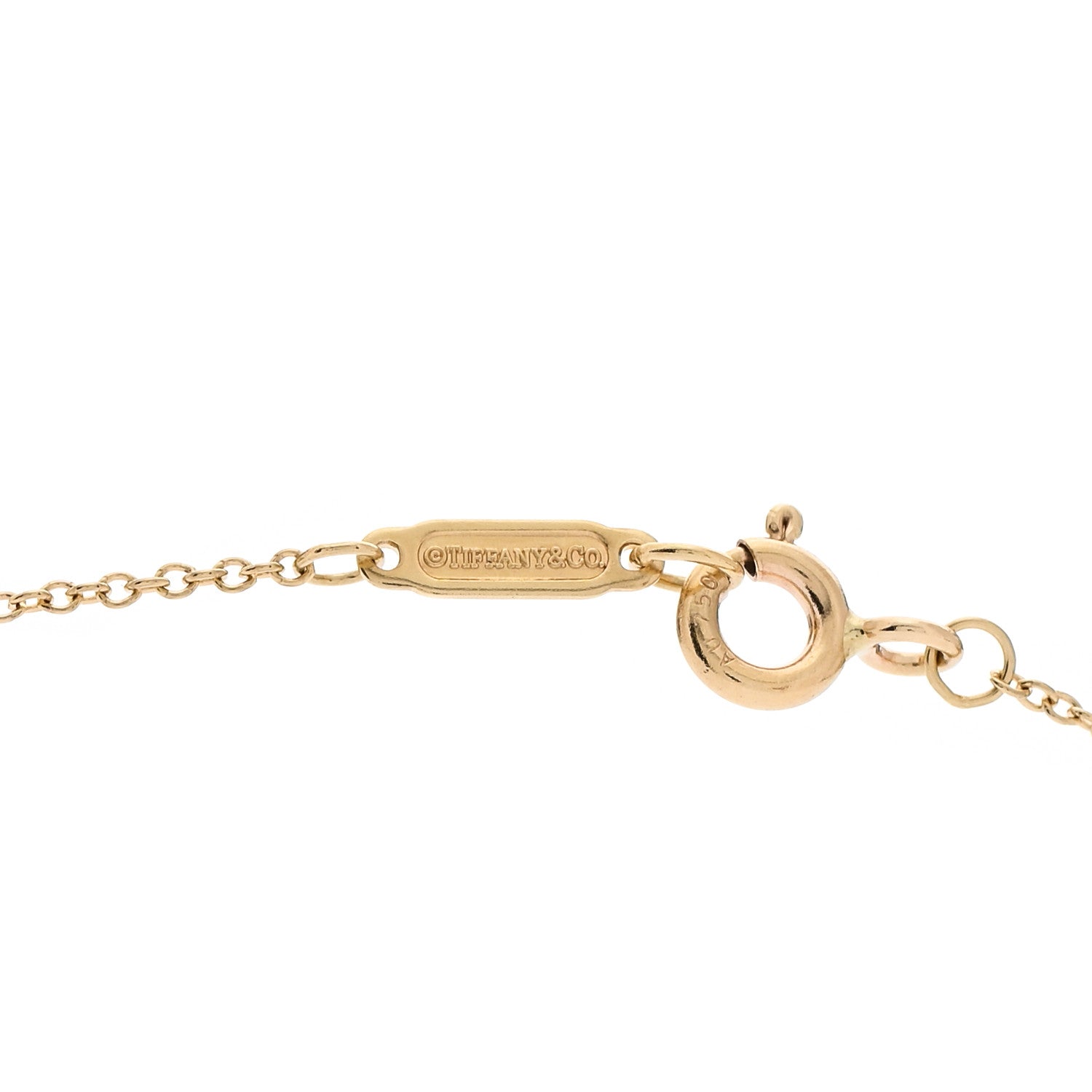 Tiffany 18K Yellow Gold Chain Necklace 16" 9 of 9