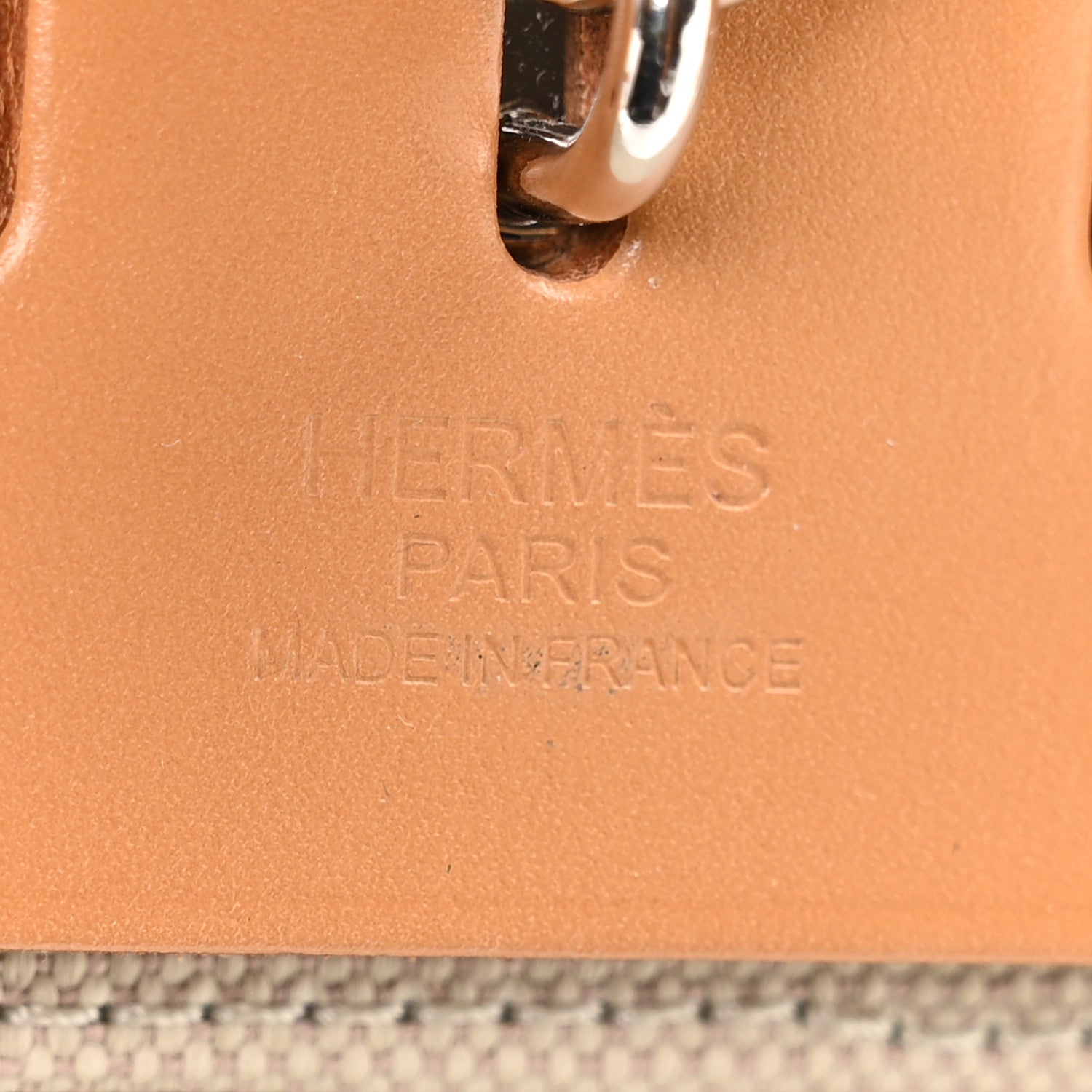Hermes Military Toile Vache Hunter Herbag Zip Retourne 31 PM Beton Naturel 7 of 12