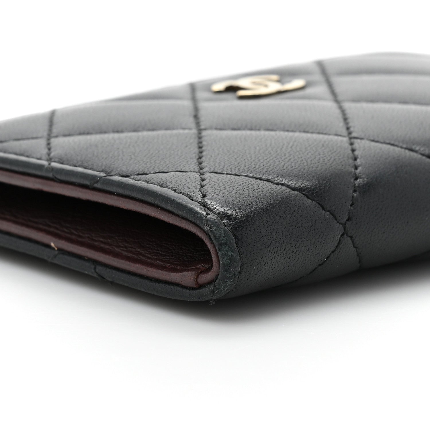 Chanel Lambskin Quilted Key Holder Case Black 9 of 10