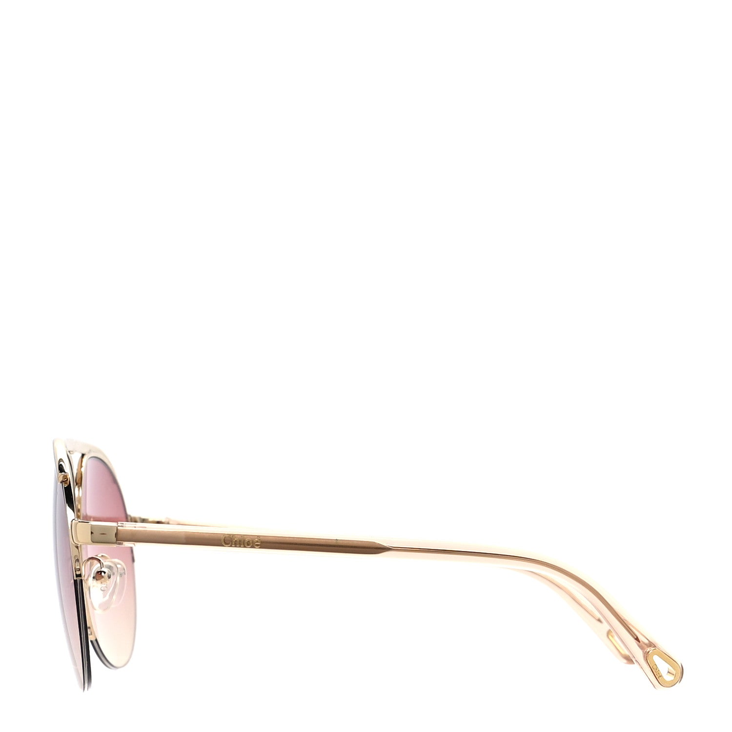 Chloe Mirrored Romie Aviator Sunglasses CE152S Pink 3 of 6