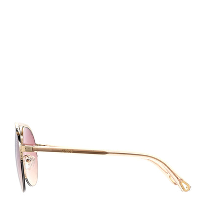 Chloe Mirrored Romie Aviator Sunglasses CE152S Pink 3 of 6