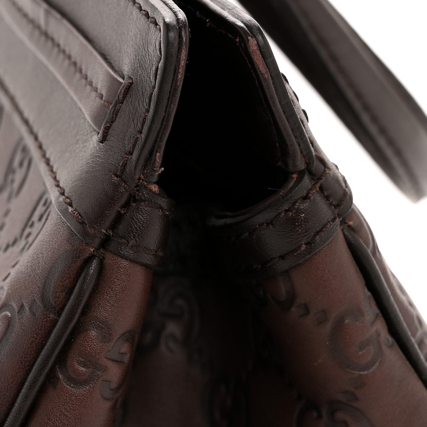 Guccissima Medium Mayfair Tote Dark Brown