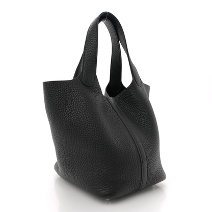 Hermes Taurillon Clemence Picotin Lock 18 PM Black 3 of 12