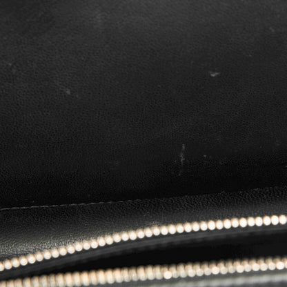 Christian Dior Calfskin Paradise Diorama Flap Bag Black 9 of 9