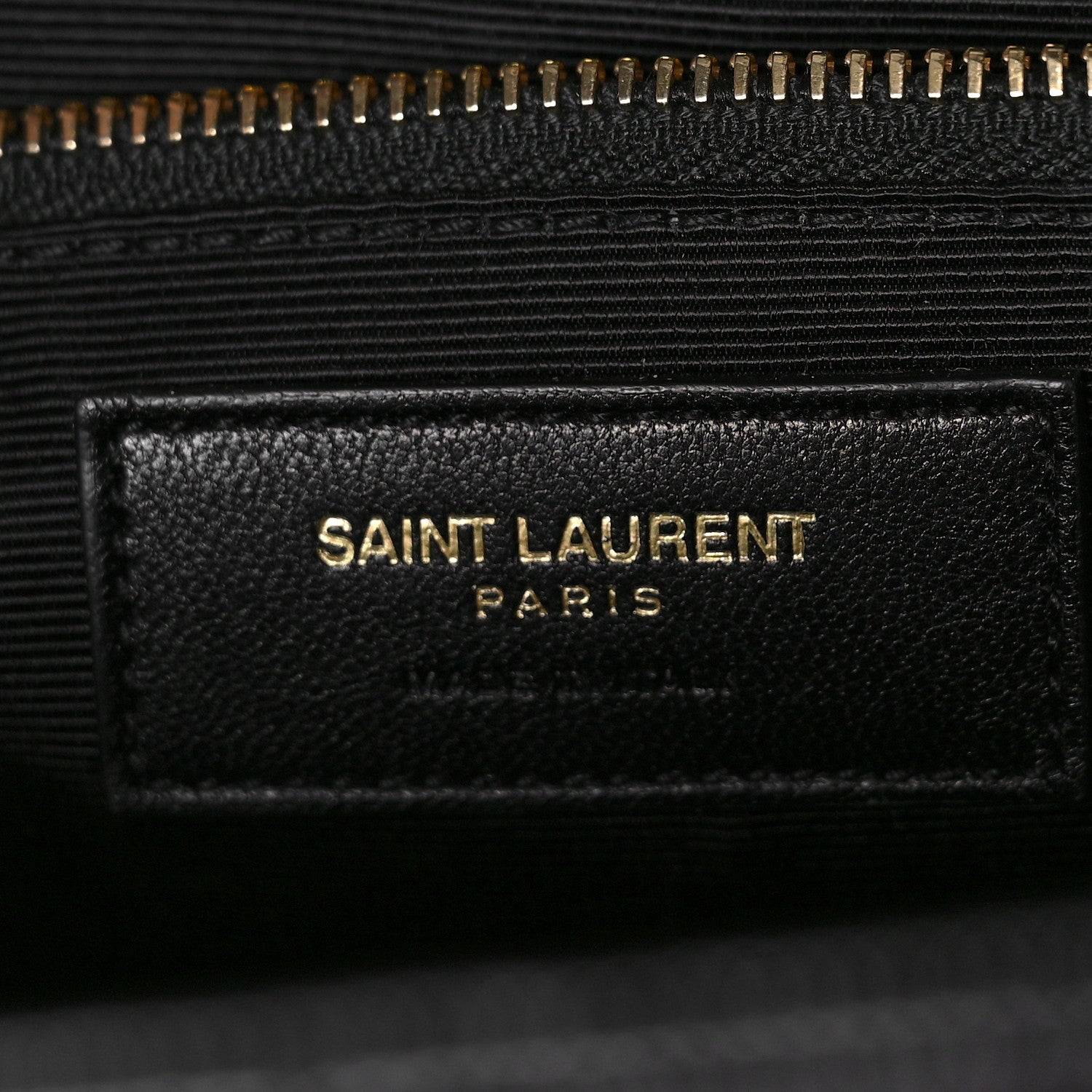 Saint Laurent Grain De Poudre Matelasse Chevron Large Monogram Satchel Black 6 of 8