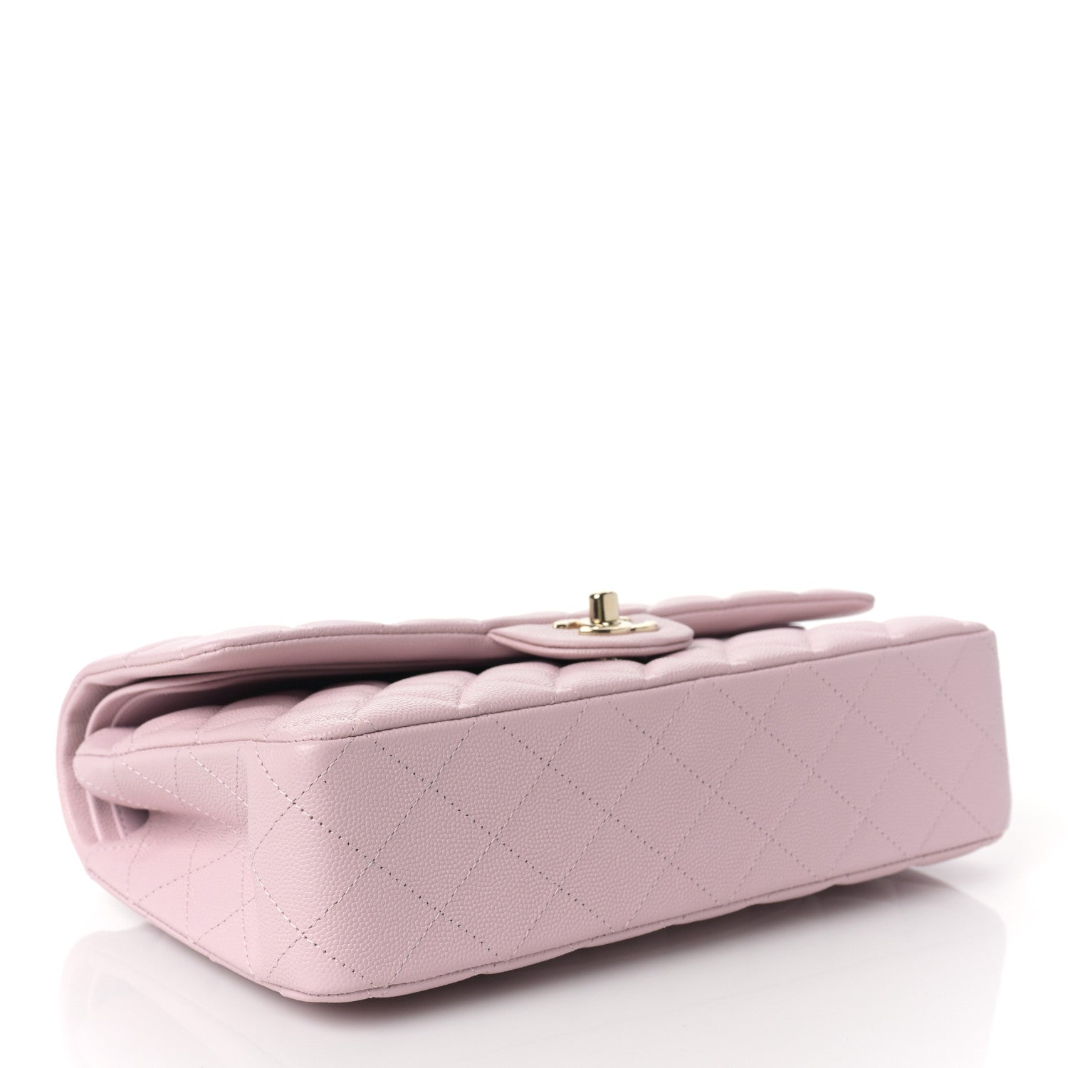Chanel Caviar Quilted Medium Double Flap Light Pink 4 of 9
