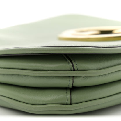 Gucci Roxy Calfskin Web Medium Blondie Top Handle Shoulder Flap Bag Salamander Green 9 of 12