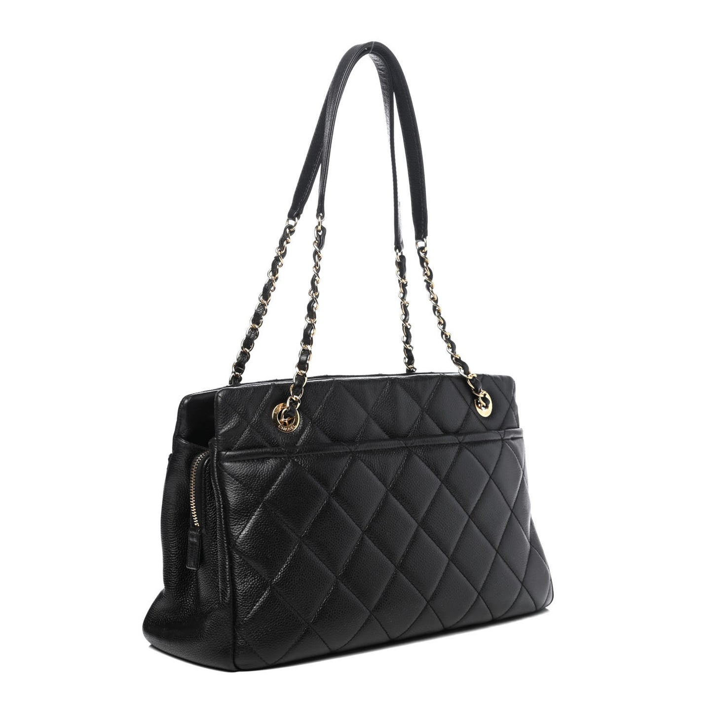 Caviar Quilted CC Timeless Tote Black