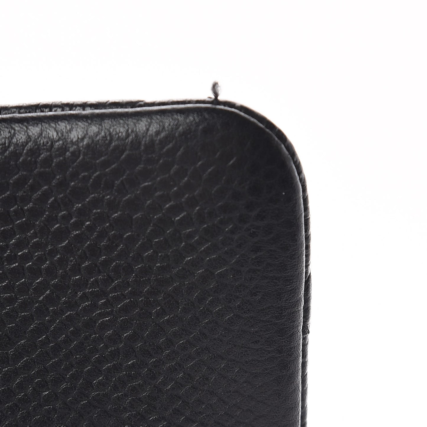 Caviar Quilted Clutch With Chain Flap Black