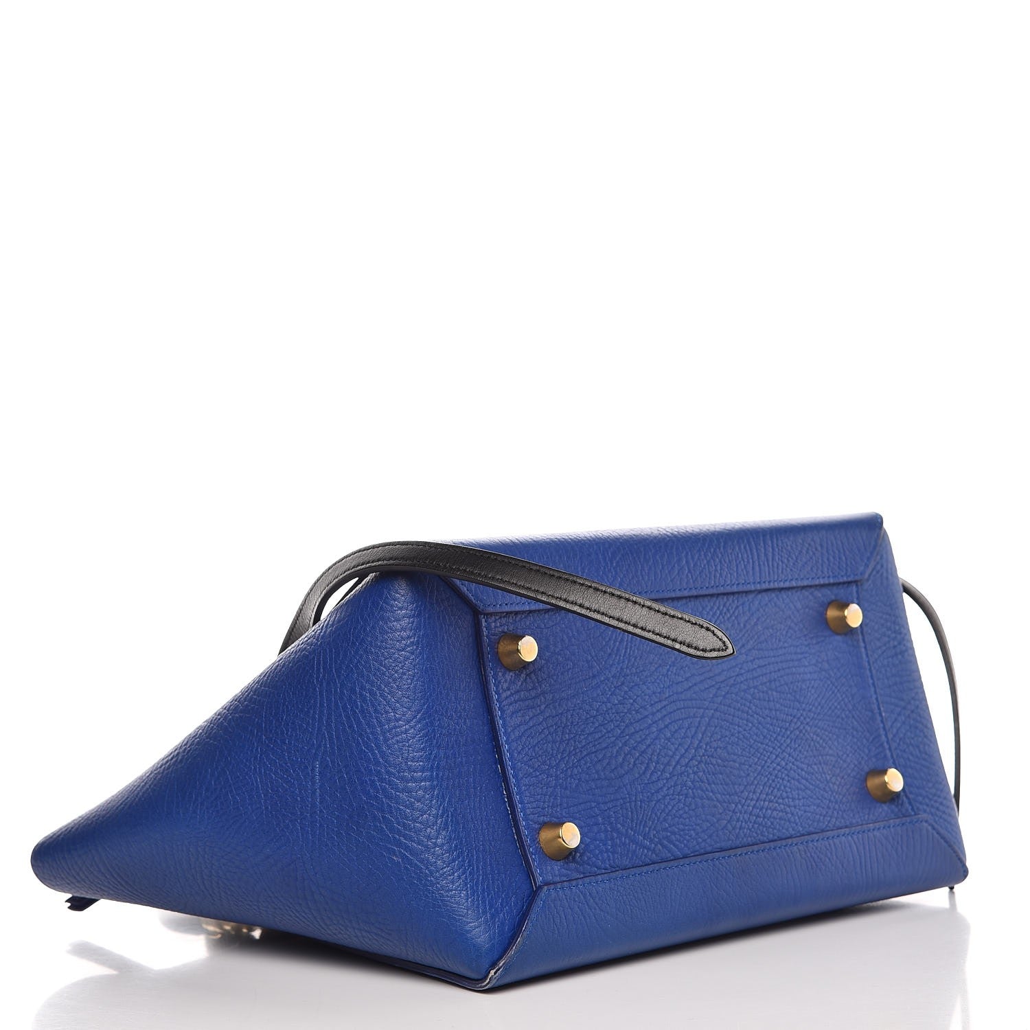 Celine Elephant Calfskin Mini Tri-Color Belt Bag Indigo 5 of 15