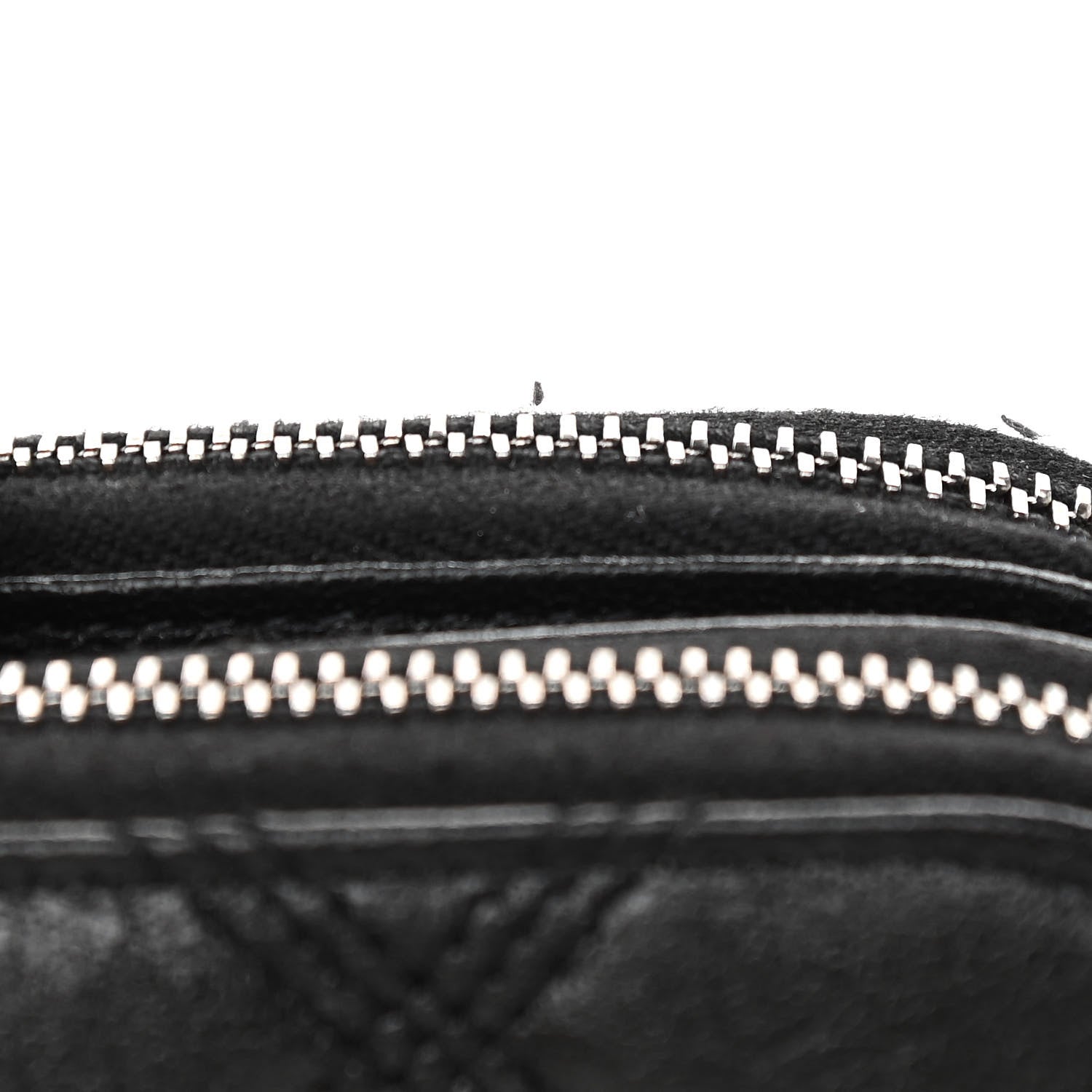 Saint Laurent Grained Lambskin Quilted Mini Becky Double Zip Bag Black 12 of 12