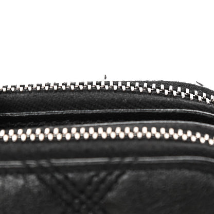 Saint Laurent Grained Lambskin Quilted Mini Becky Double Zip Bag Black 12 of 12