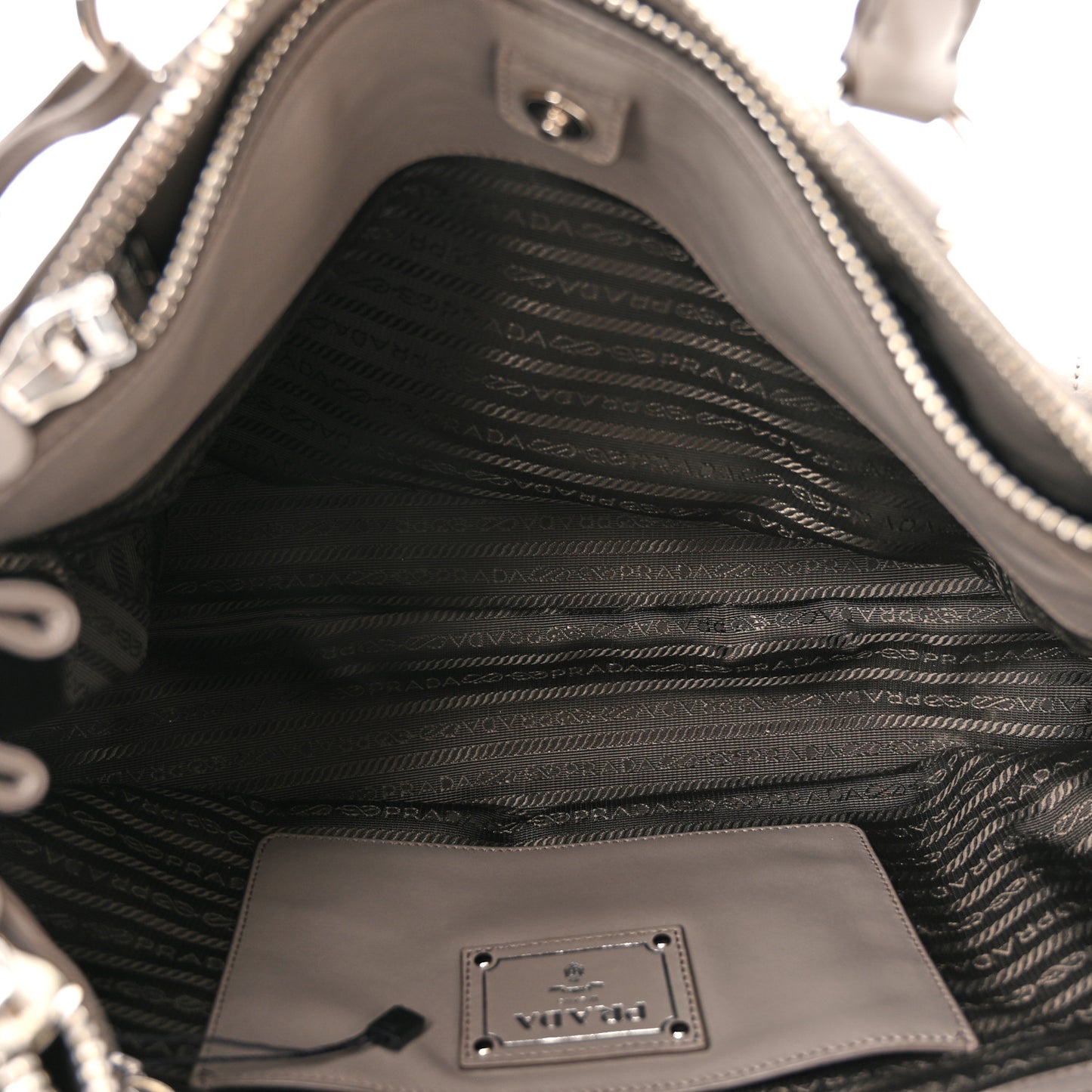 Soft Calf Double Zip Shoulder Bag Argilla