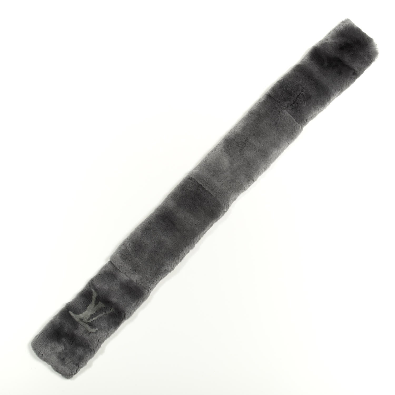 Louis Vuitton Rabbit Fur Echarpe Rex Stole Gray 4 of 4