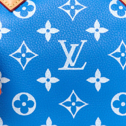 Louis Vuitton Calfskin Monogram Speedy P9 Bandouliere 25 Blue 14 of 16