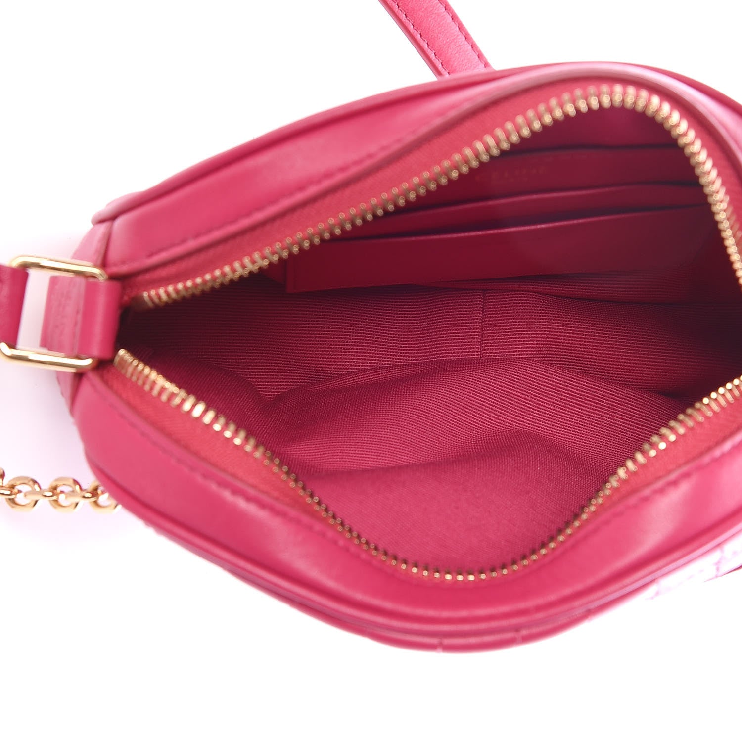 Celine Calfskin Quilted Small C Charm Bag Pink 5 of 9